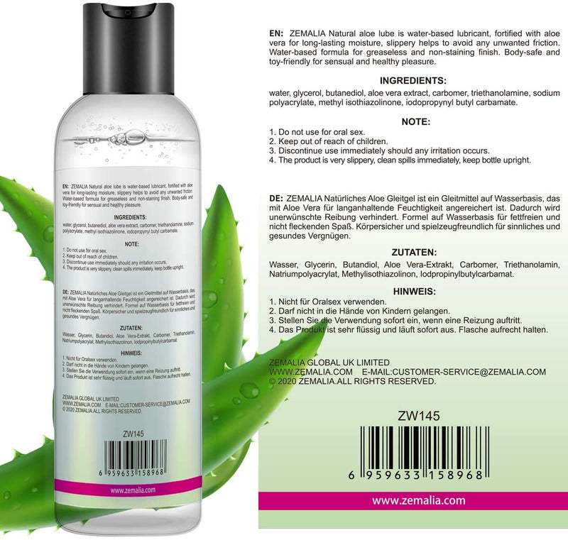 Aloe - A Water Based Lube for couples Made in USA