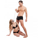 ZEMALIA Platinum Bound Chained Collar and Leash Restraint Kit