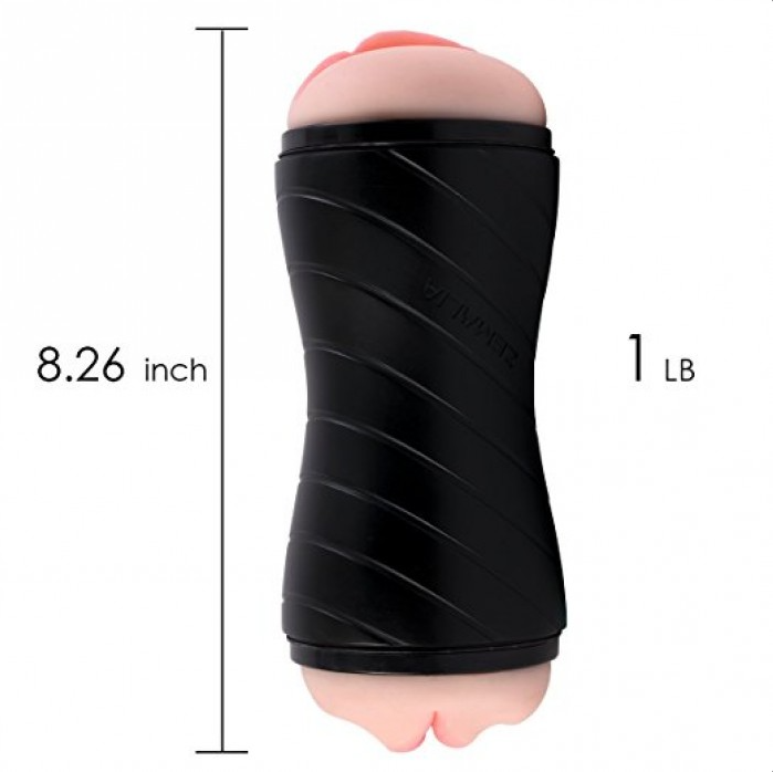 ZEMALIA Male Masturbator, Double Side Mens Sex Toy with Water Based Lu ZEMALIA Male Masturbator, Double Side Mens Sex Toy with Water Based Lu