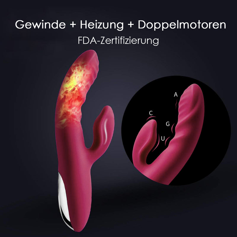 (UPC: 737311759678)Vibrator für Klitoris und G-Punkt mit Rabbit Vibratoren 11 Vibrationsmodi, Analvibrator Realistische Dildo Silikon Sexspielzeug für Paare