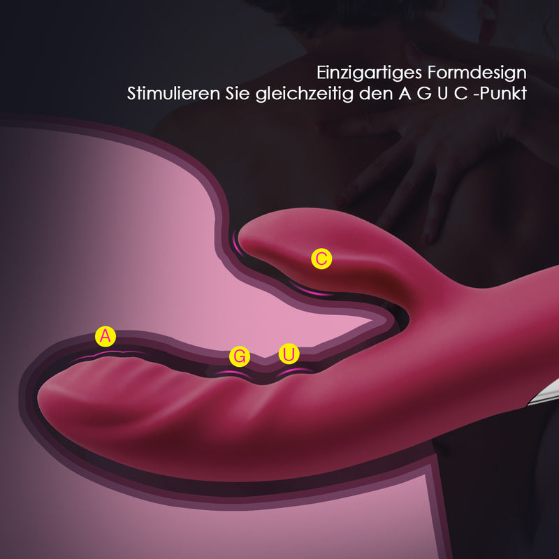 (UPC: 737311759678)Vibrator für Klitoris und G-Punkt mit Rabbit Vibratoren 11 Vibrationsmodi, Analvibrator Realistische Dildo Silikon Sexspielzeug für Paare