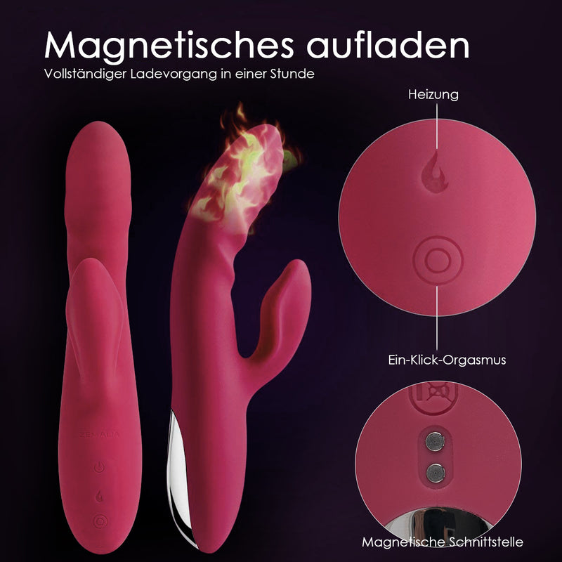 (UPC: 737311759678)Vibrator für Klitoris und G-Punkt mit Rabbit Vibratoren 11 Vibrationsmodi, Analvibrator Realistische Dildo Silikon Sexspielzeug für Paare