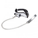 ZEMALIA Platinum Bound Chained Collar and Leash Restraint Kit